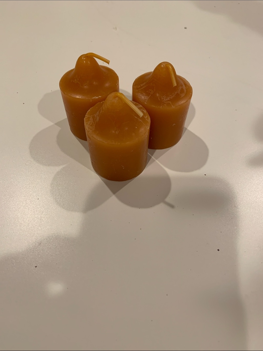 Votive Candles - Golden Amber (3 Pack)
